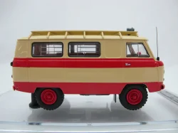 Уаз-450А "Передвижная Пожарная Лаборатория", бежевый/красный, 1962г., 145021, DiP Models 1:43