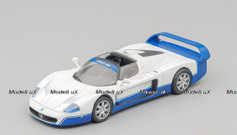 Maserati MC12 2004, white/blue, Суперкары, лучшие Автомобили Мира #75, Deagostini 1:43