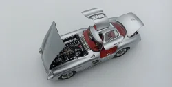 Mercedes 300 SLR Coupe, 1955, red interior, CMC 1:18