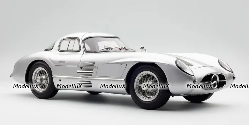 Mercedes 300 SLR Coupe, 1955, red interior, CMC 1:18