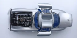 Mercedes 300 SLR Coupe, 1955, blue interior, CMC 1:18
