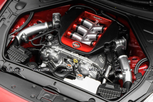 Nissan GT-R (R35) Nismo Coupe 2022, red, M83527, MotorHelix 1:18