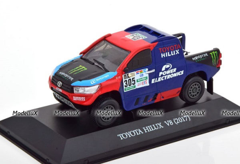 Toyota Hilux No.305, Rally Dakar Roma/Haro 2017, Premium Collectibles Rally 1:43