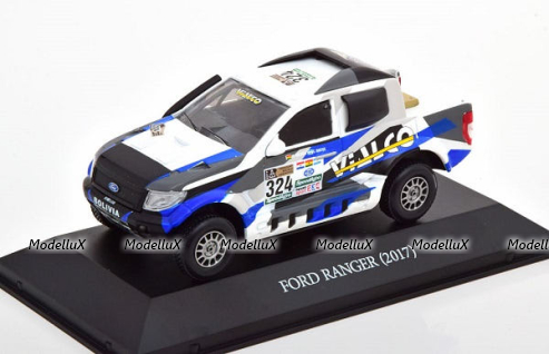 Ford Ranger No.324, Rally Dakar Bulacia/Bustos 2017, Premium Collectibles Rally 1:43