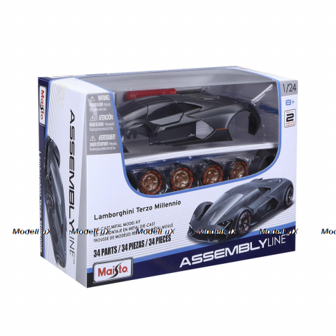 Сборная модель Lamborghini Terzo Millenio 2020 Grey, 39287, Maisto 1:24