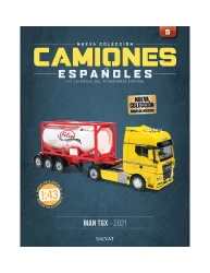 MAN TGX with semi-trailer tanker "Felix" 2021, yellow/white, Camiones Espanoles, №5, Salvat 1:43
