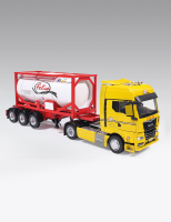 MAN TGX with semi-trailer tanker "Felix" 2021, yellow/white, Camiones Espanoles, №5, Salvat 1:43