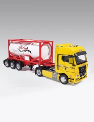 MAN TGX with semi-trailer tanker "Felix" 2021, yellow/white, Camiones Espanoles, №5, Salvat 1:43
