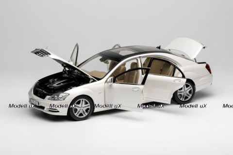 Mercedes-Benz S 600L (221), white, MotorHelix 1:18
