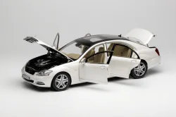 Mercedes-Benz S 600L (221), white, MotorHelix 1:18