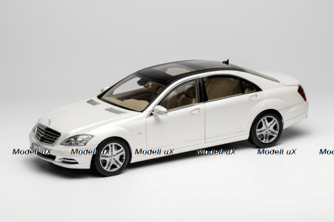 Mercedes-Benz S 600L (221), white, MotorHelix 1:18