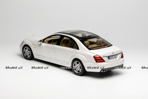 Mercedes-Benz S 600L (221), white, MotorHelix 1:18