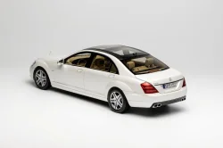 Mercedes-Benz S 600L (221), white, MotorHelix 1:18