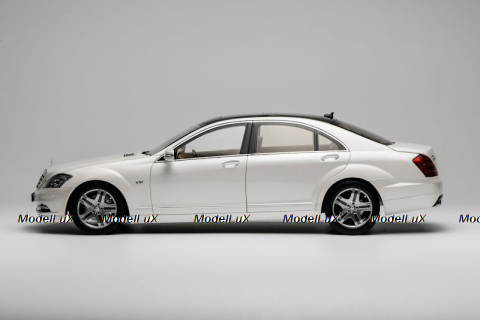 Mercedes-Benz S 600L (221), white, MotorHelix 1:18