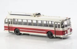ТБУ-1 троллейбус 1955, белый/красный, Наши Автобусы, №71, Modimio 1:43