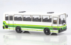 Лаз-4207 автобус 1990, белый/зеленый, Наши Автобусы, №72, Modimio 1:43