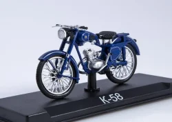 К-58 1958, синий, Наши Мотоциклы №36, Modimio 1:43