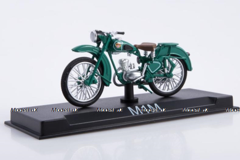 М1М 1956, зеленый, Наши Мотоциклы №42, Modimio 1:43 С журналом!