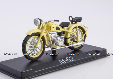М-62 "Урал" 1961, желтый, Наши Мотоциклы №44, Modimio 1:43
