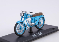 М-104 1964, голубой, Наши Мотоциклы №45, Modimio 1:43