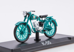 К-55, 1955, зеленый, Наши Мотоциклы №49, NM049, Modimio 1:43