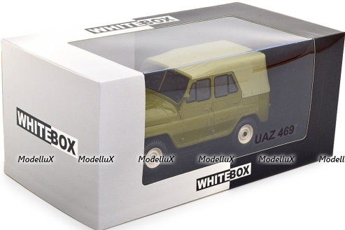 УАЗ 469 green, WB124069, WhiteBox 1:24