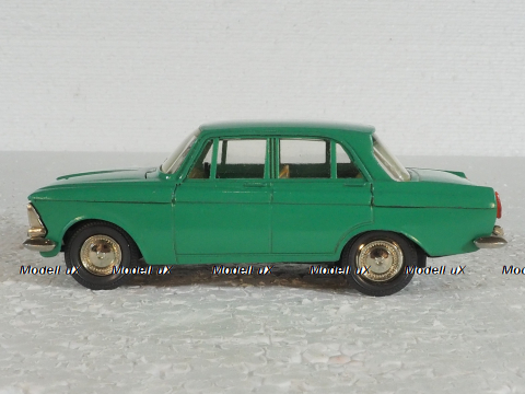 Москвич-412, А2, капот 2 зажима, Тантал/Радон 1:43