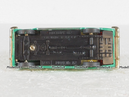 Москвич-412, А2, капот 2 зажима, Тантал/Радон 1:43
