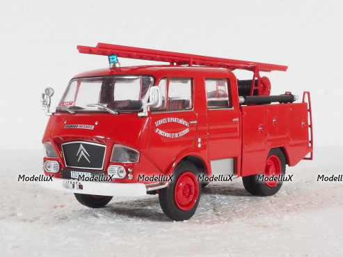 Citroen N-Series Tanker Truck 1969 Fire Engine, Altaya 1:43
