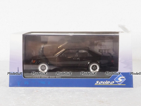 Mercedes S-Class 560SEC AMG (C126) Wide Body 1990, black, 4310901, Solido 1:43 Уценка!