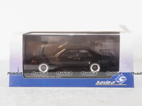 Mercedes S-Class 560SEC AMG (C126) Wide Body 1990, black, 4310901, Solido 1:43 Уценка!