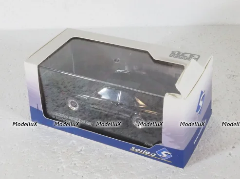 Mercedes S-Class 560SEC AMG (C126) Wide Body 1990, black, 4310901, Solido 1:43 Уценка!