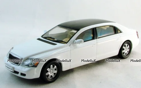 Maybach 62 2002, white/black, Суперкары, лучшие Автомобили Мира #78, Deagostini 1:43