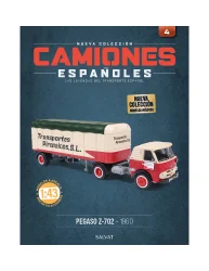 Pegaso Z-702 with semi-trailer "Transporte Pirenaicos", 1960, , Camiones Espanoles, №4, Salvat 1:43