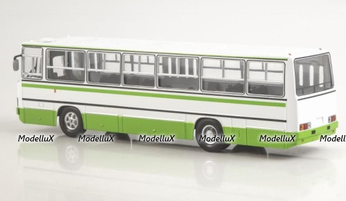 Икарус-260, бело-зеленый, Наши Автобусы №4, Modimio 1:43 (перевыпуск)