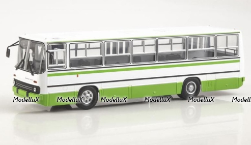 Икарус-260, бело-зеленый, Наши Автобусы №4, Modimio 1:43 (перевыпуск)