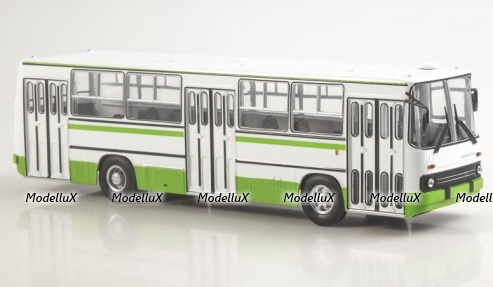 Икарус-260, бело-зеленый, Наши Автобусы №4, Modimio 1:43 (перевыпуск)