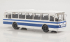 Лаз-699Р, синий/белый, Наши автобусы №15, Modimio 1:43 (перевыпуск)