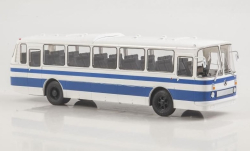 Лаз-699Р, синий/белый, Наши автобусы №15, Modimio 1:43 (перевыпуск)