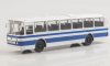 Лаз-699Р, синий/белый, Наши автобусы №15, Modimio 1:43 (перевыпуск)