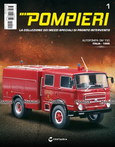 OM 150 AUTOPOMPA Italy 1968, Pompieri Italy collection #1 1:43