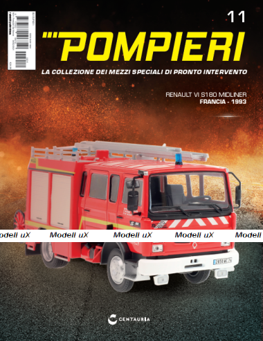 RENAULT VI S180 MIDLINER Francia - 1993, Pompieri Italy collection #11 1:43
