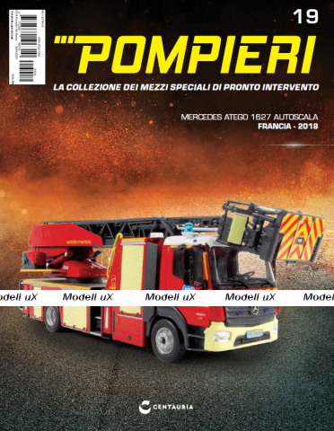 MERCEDES ATEGO 1627 - Francia 2018, Pompieri Italy collection #19 1:43