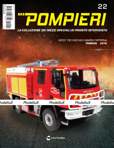IVECO 150 E28 WS CAMION CISTERNA - Francia 2016, Pompieri Italy collection #22 1:43