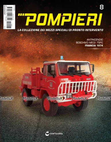 IVECO 75PC ANTINCENDIO BOSCHIVO - Francia 1974, Pompieri Italy collection #8 1:43