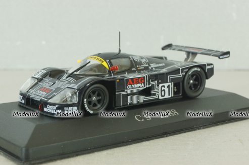 Sauber Mercedes C-9 #61 24h Le Mans 1988 M.BALDI/J.MASS/J.WEAVER, black, MBOMS060, Altaya, Mercedes-Benz Offizielle Modell Sammlung #60, 1:43