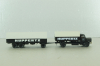 Krupp Mustang with trailer 3-axle, Huppertz, black, 7720, Brekina 1:87