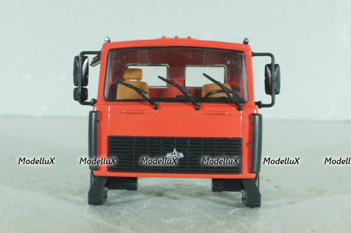 Маз кабина в сборе, красная, АвтоИстория 1:43