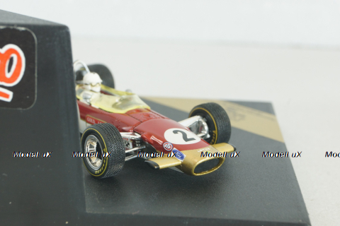 Lotus Ford 49 #2 D.Attwood, Monaco GP  1969, red, Formula 1, QFC99029, Quartzo 1:43