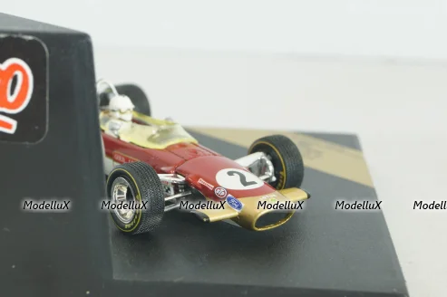 Lotus Ford 49 #2 D.Attwood, Monaco GP  1969, red, Formula 1, QFC99029, Quartzo 1:43